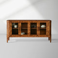 Mogadore Mappa Burl Bois Buffet Commodes Entrées Classiques Portes Vitrées Meuble TV Médias