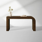 Pliego Guanacaste Wood Entryway Console Table Modern Minimalism Style Hallway Entrance Table