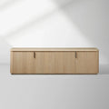 Caden Stone TV-Ständer mit Tischplatte, Medienkonsole, Beistellschrank, TV-Aufbewahrungseinheit, Holz-Sideboard