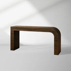 Pliego Guanacaste Wood Entryway Console Table Modern Minimalism Style Hallway Entrance Table