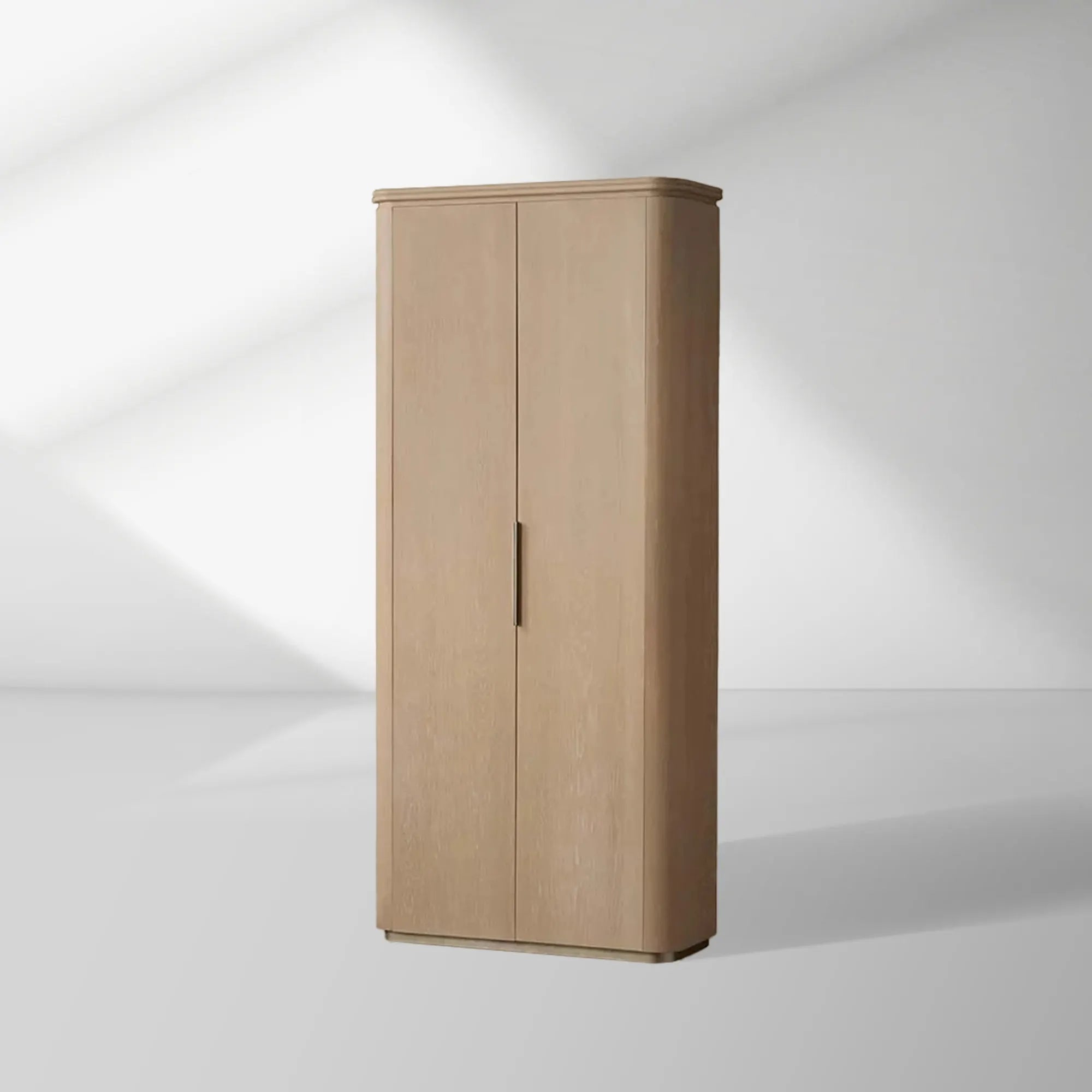 Hoher Aufbewahrungsschrank von Caden Wood, Vitrine aus Walnussholz, Esszimmerschrank, Eingangsbereich, Geschirrschrank