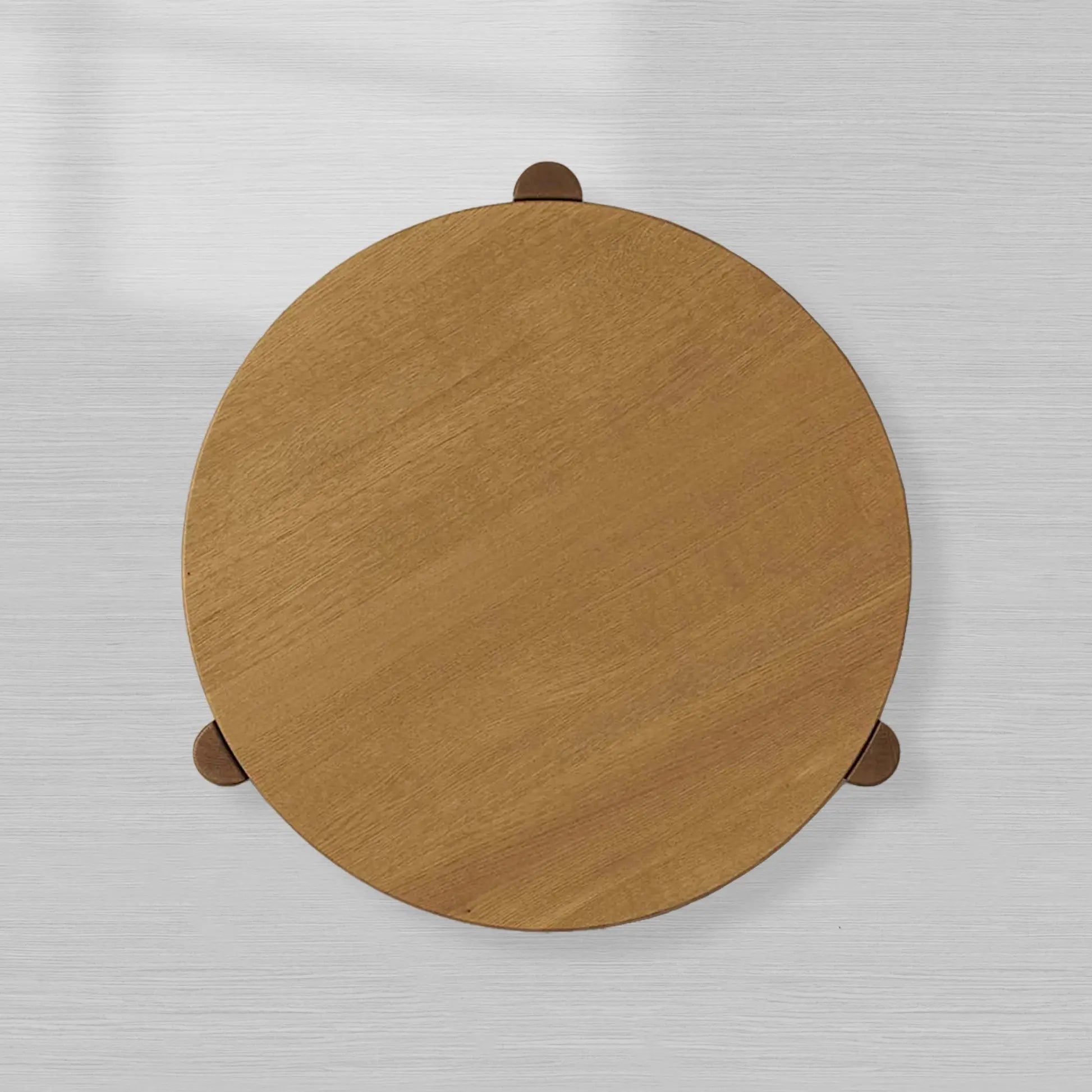 Lonelle Round Versatile Coffee Table with Solid Oak Wood Column-Style Legs Nesting Center Tea Table Cocktail Table