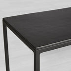 Kavali Metal Entryway Console Table Solid Iron Frame Hallway Entrance Table Elegant & Simple Style