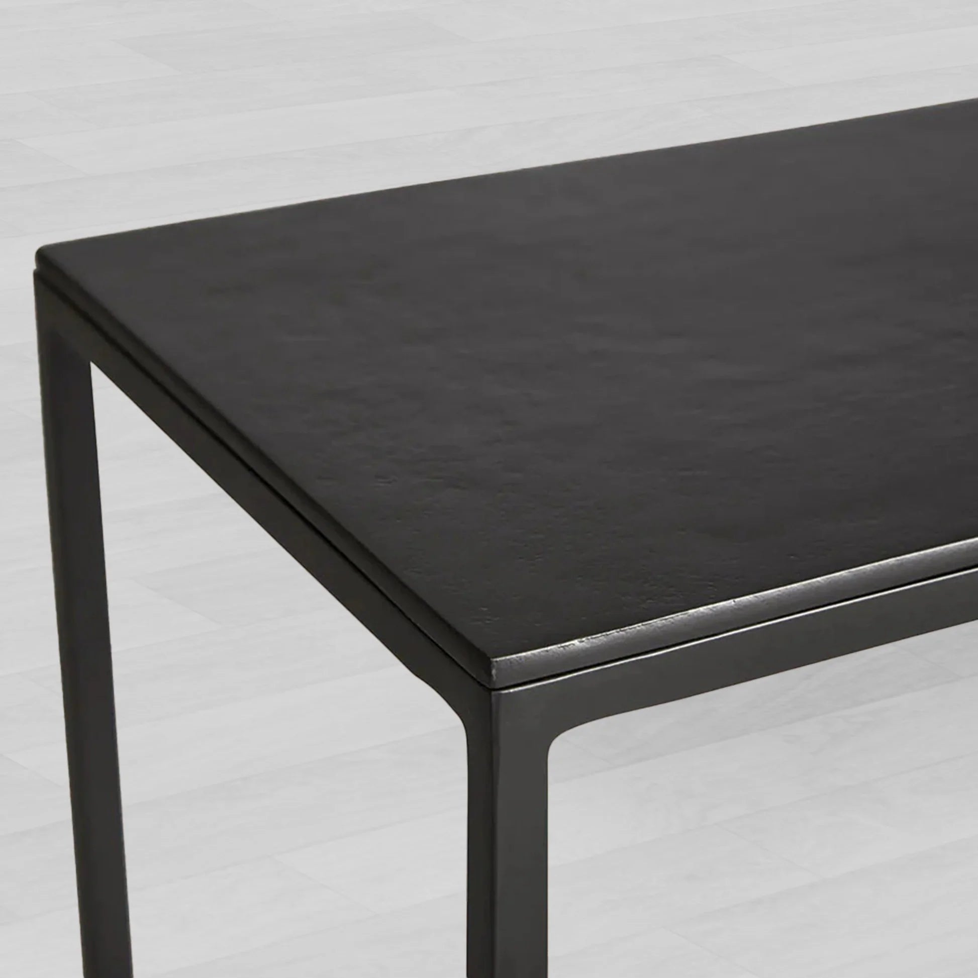 Kavali Metal Entryway Console Table Solid Iron Frame Hallway Entrance Table Elegant & Simple Style