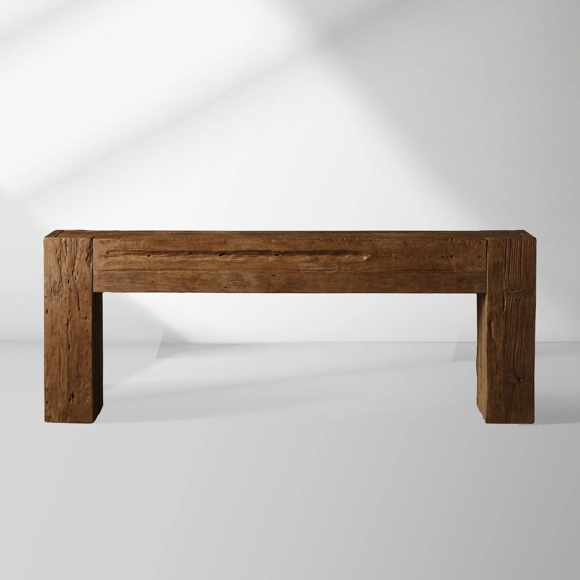 Ubud Wood Entrance Console Table Reclaimed Teak Wood Sidewalk Entrance Table