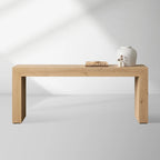 Sullivan Entryway Console Table Solid Oak Hallway Entrance Table Simple Modern Natural Style