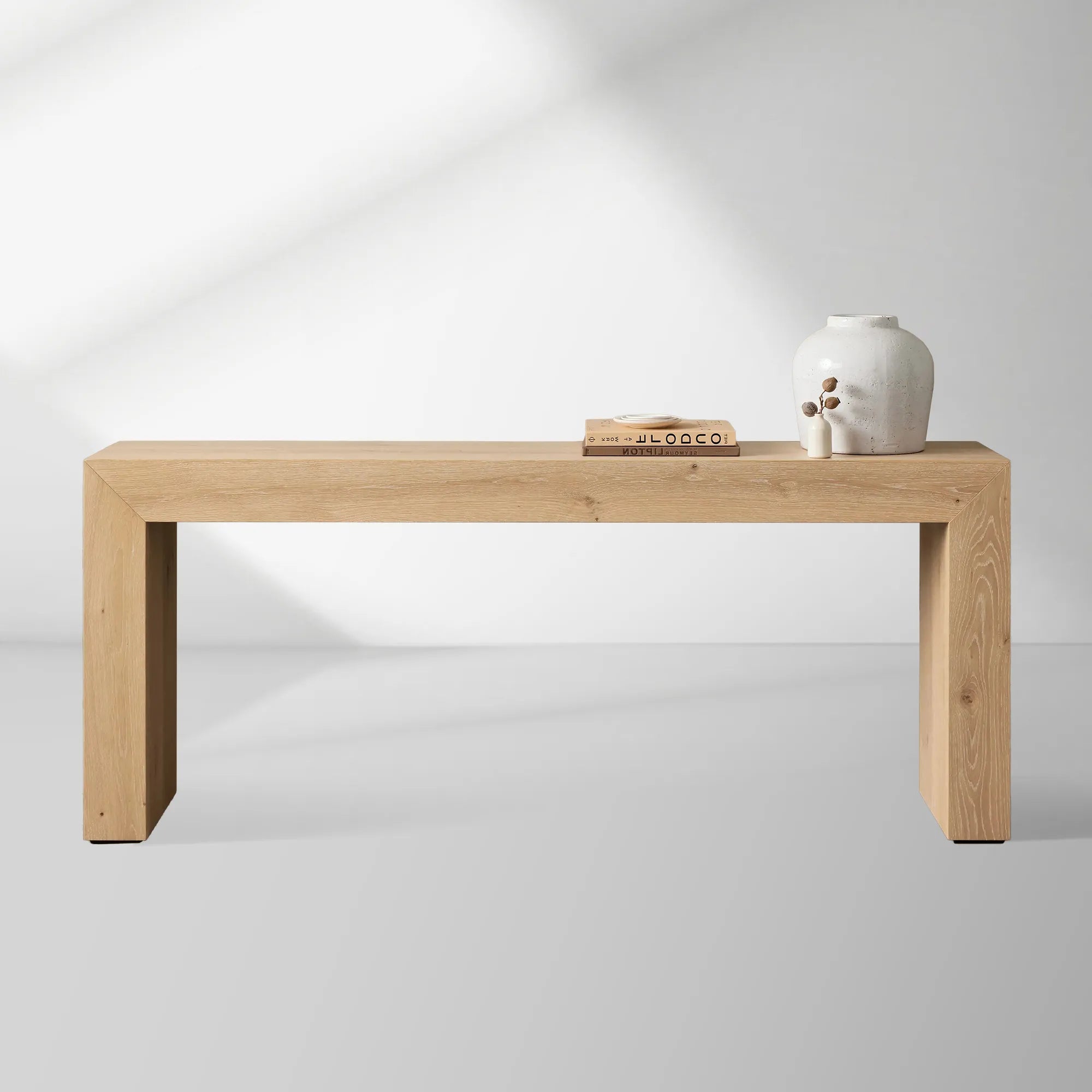 Sullivan Entryway Console Table Solid Oak Hallway Entrance Table Simple Modern Natural Style