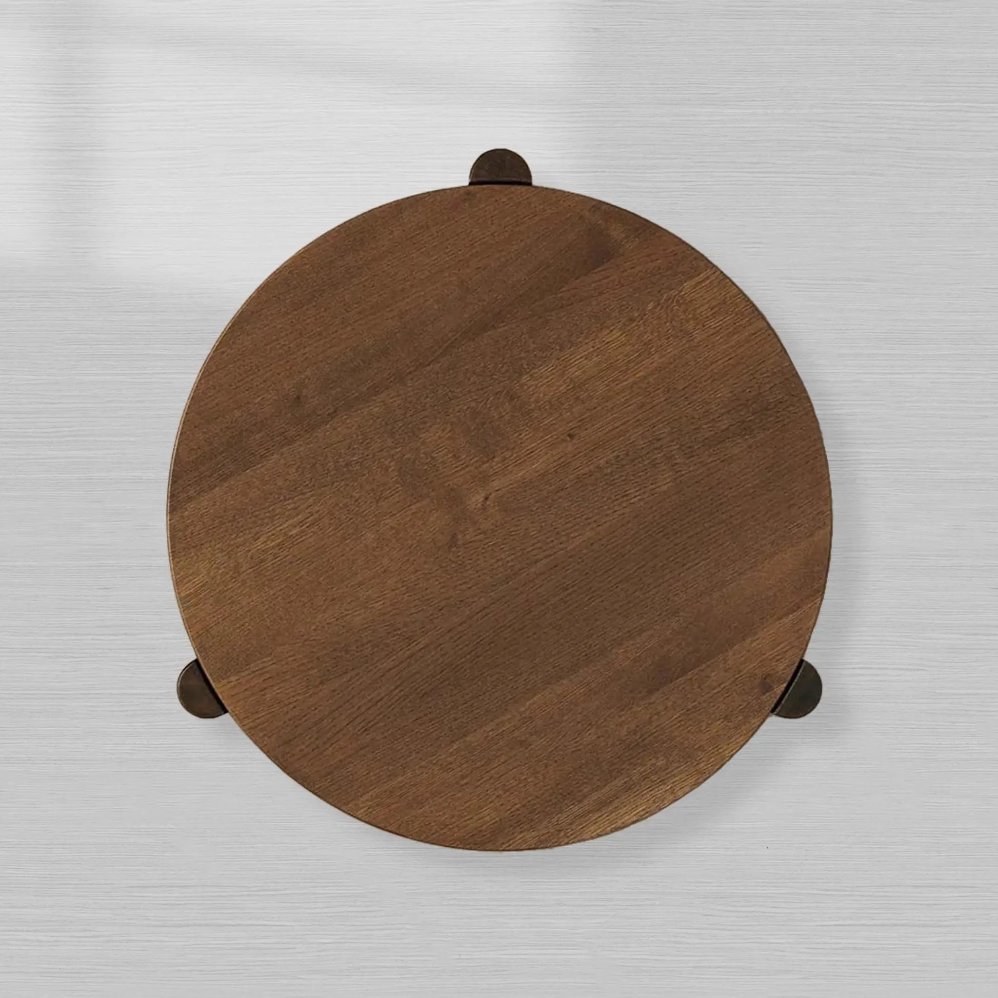Lonelle Round Versatile Coffee Table with Solid Oak Wood Column-Style Legs Nesting Center Tea Table Cocktail Table