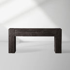 Ubud Wood Entrance Console Table Reclaimed Teak Wood Sidewalk Entrance Table