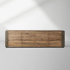 Meuble TV Telluride en chêne mexicain, console multimédia, buffet Result, meuble de rangement pour télévision en bois 