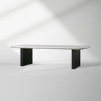 Saint Germain Mix and Match Coffee Table with Marble Top & Clement Wood Base Living Room Center Tea Table Cocktail Table