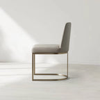 Bradley Steel Frame Dining Chair with Upholstered Modern Living Room Chairs