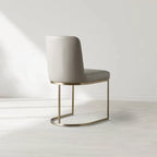 Bradley Steel Frame Dining Chair with Upholstered Modern Living Room Chairs