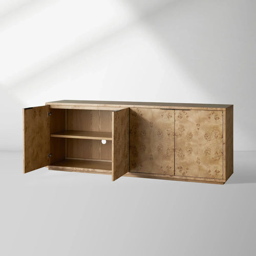 Corey Mappa Burl Wood Buffet Sideboard Country Living MediaTV Cabinet Entryways Storage Cabinet
