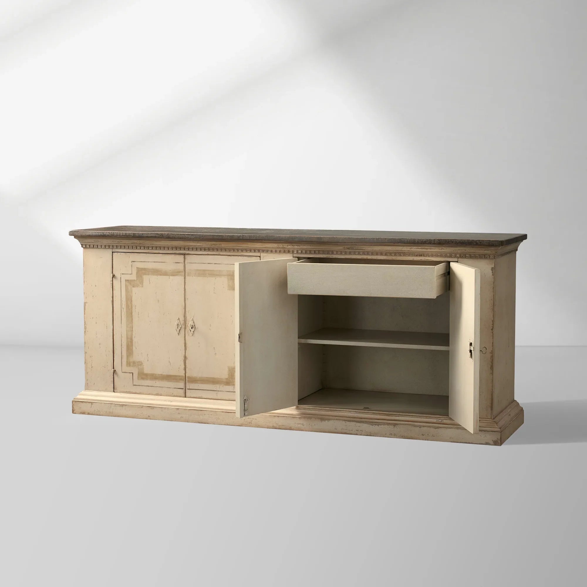 Oriana Bell’Arte Buffet Sideboard Wood Antique Entryways Two Drawers Cabinet