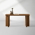 Eaves Layered Oak Entrance Console Table Moderner Minimalismus Stil Holz Flurtisch