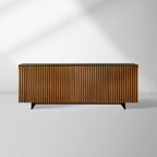 Sorin Reeded Design Buffet Sideboard Wood Entryways Cabinet Media TV Cabinet