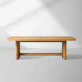 Redding Extending Dining Table with Solid Oak Wood & Two Self-Storing Leaves