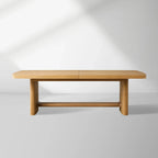 Redding Extending Dining Table with Solid Oak Wood & Two Self-Storing Leaves