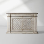 Messina Margherita Bell'Arte Buffet Sideboard Wood Antique White finish Entryways Cabinet