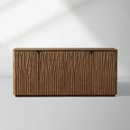 Norris Modern Buffet Sideboard Wood Entryways Cabinet with Fiberglass Base