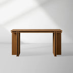 Eaves Layered Oak Entrance Console Table Moderner Minimalismus Stil Holz Flurtisch