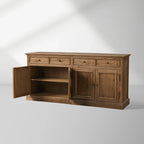 Kensington Wood Buffet Sideboard Rural Living Room Entryways Cabinet