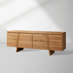 Panta Sideboard aus weißer Eiche, Landhausstil, TV-Schrank für den Eingangsbereich