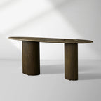 Sucurro Konsole aus gespaltenem Primavera-Holz, Eingangstisch mit oxidierter Aluminiumplatte, moderner Minimalismus-Stil, Flurtisch