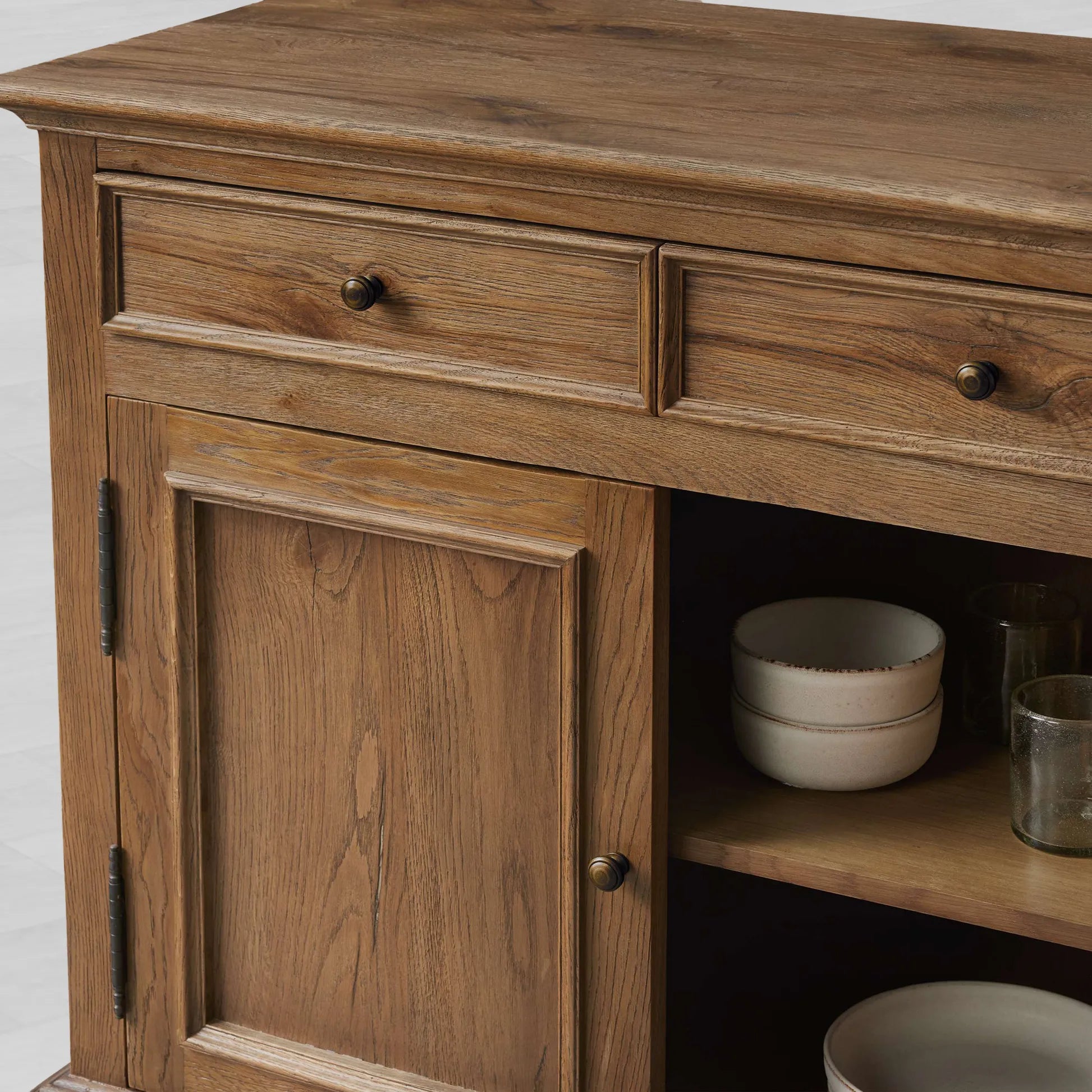 Kensington Wood Buffet Sideboard Rural Living Room Entryways Cabinet
