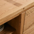 Panta Sideboard aus weißer Eiche, Landhausstil, TV-Schrank für den Eingangsbereich