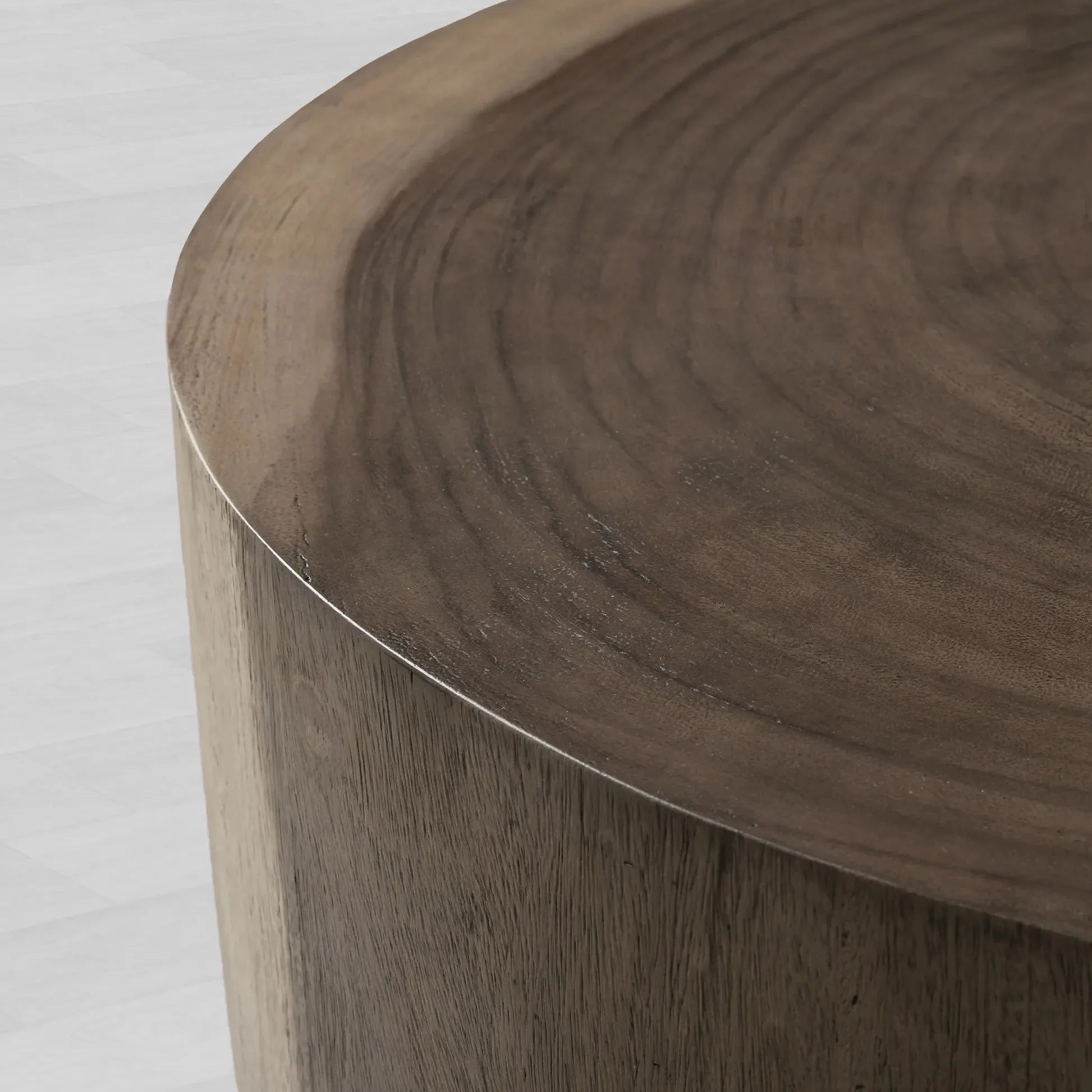 Toluca Wood Coffee Table with Guanacaste Wood Veneers & Metal Base Cocktail Table Living Room Center Tea Table
