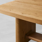 Redding Extending Dining Table with Solid Oak Wood & Two Self-Storing Leaves