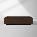 Sullivan Rectangle Coffee Table with Solid Oak Wood Center Tea Table Cocktail Table Rural Style