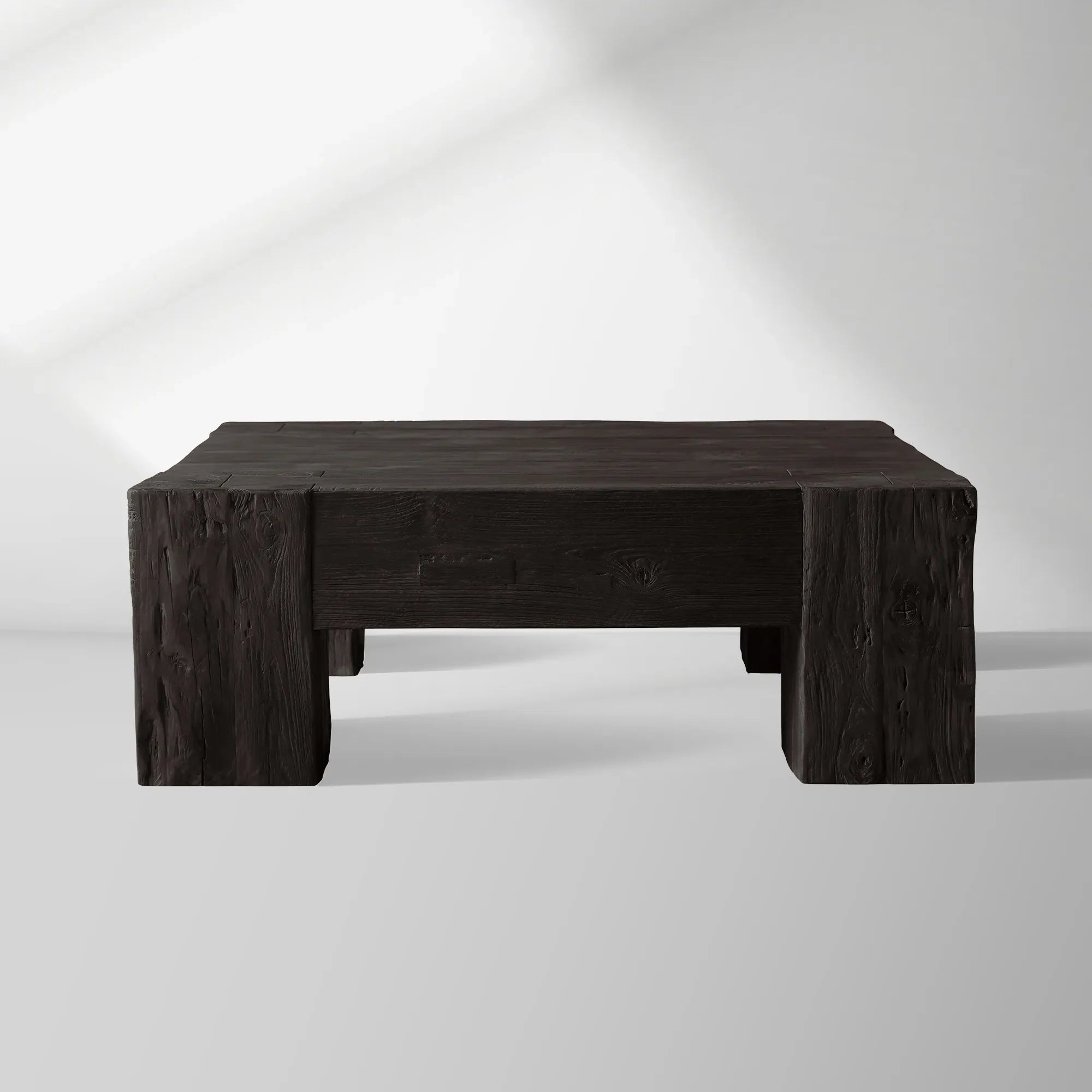 Ubud Square Wood Coffee Table with Teak Reclaimed Wood Living Room Center Tea Table Vintage Style Cocktail Table