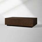 Sullivan Rectangle Coffee Table with Solid Oak Wood Center Tea Table Cocktail Table Rural Style