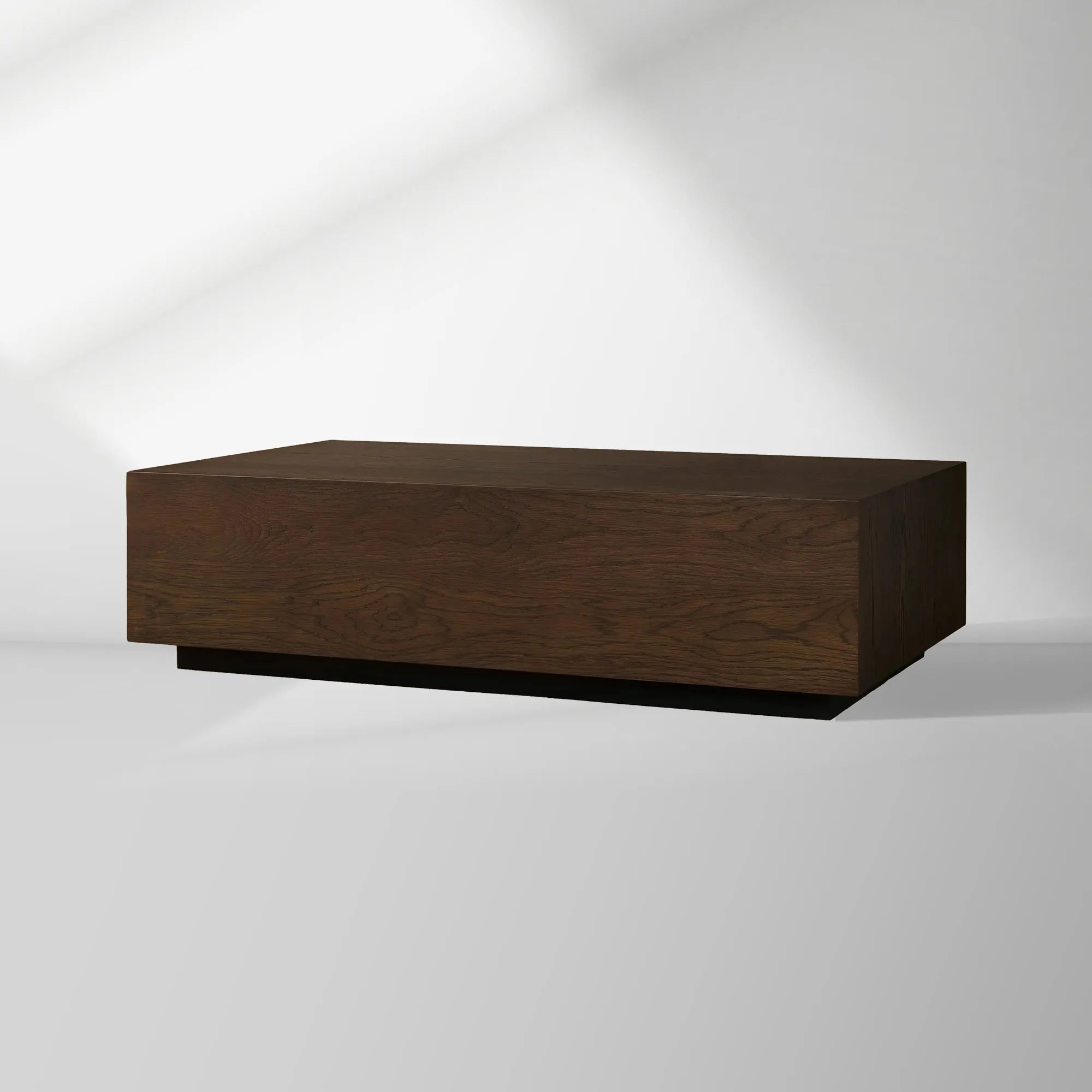 Sullivan Rectangle Coffee Table with Solid Oak Wood Center Tea Table Cocktail Table Rural Style