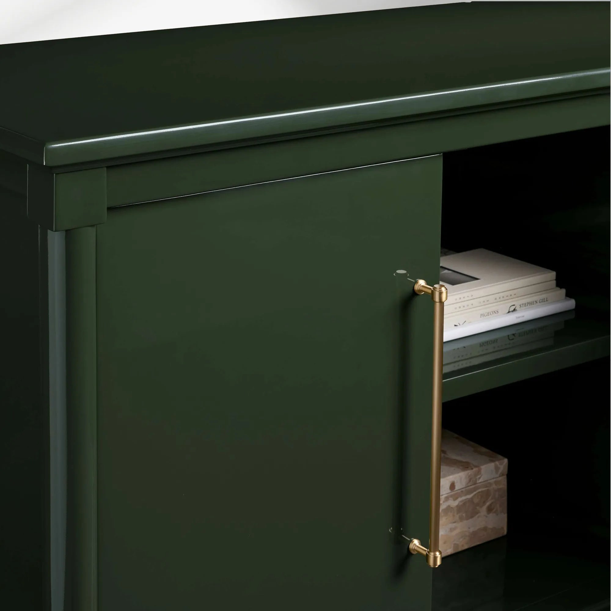 Oakleigh Wood Buffet Sideboard High-Gloss Lacquer Media TV Cabinet Entryways Storage Cabinet