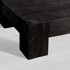Ubud Square Wood Coffee Table with Teak Reclaimed Wood Living Room Center Tea Table Vintage Style Cocktail Table