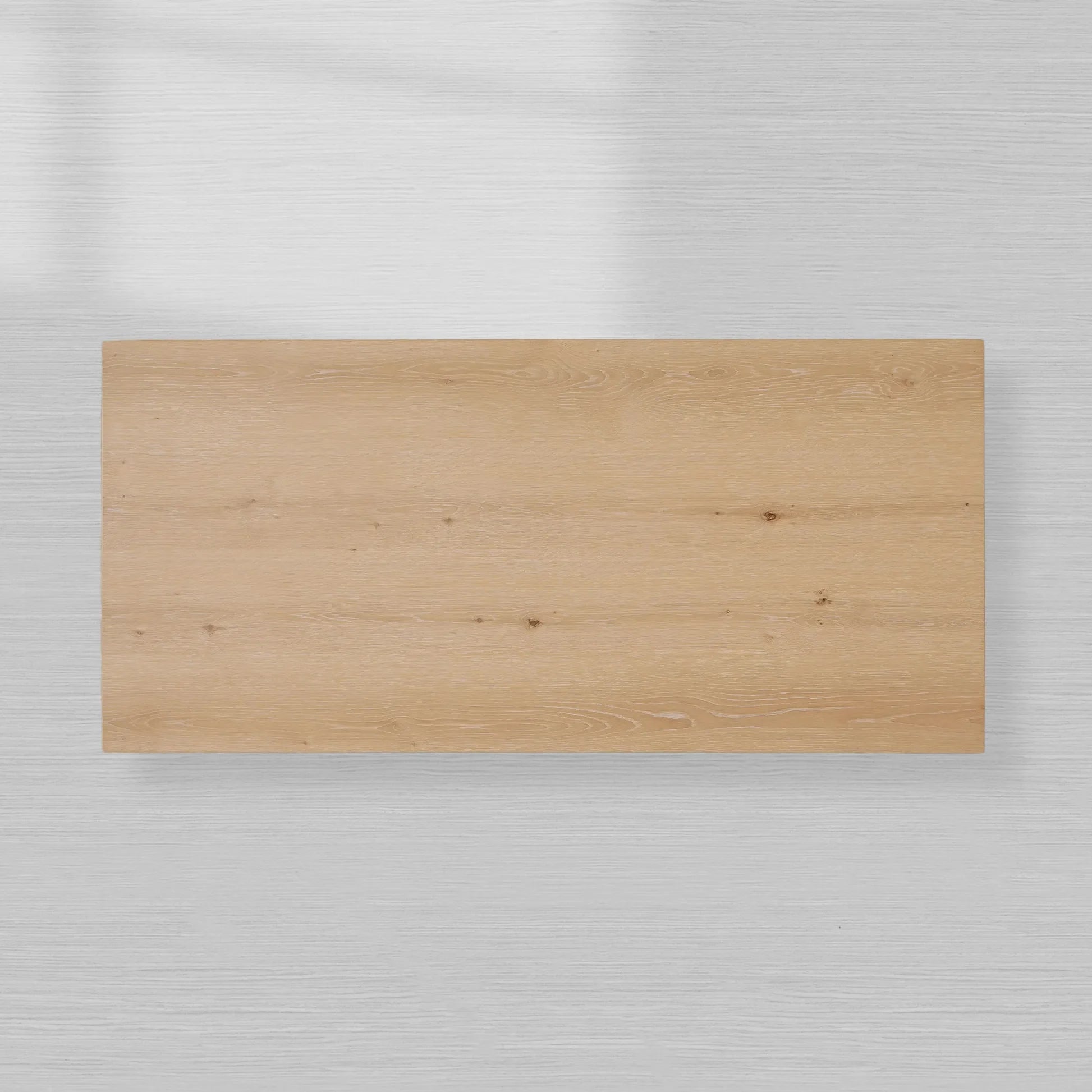 Sullivan Rectangle Waterfall Coffee Table with Solid Oak Wood  Center Tea Table Rural Style Cocktail Table