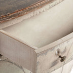 Sofia Bell'Arte Wood Demilune Buffet Sideboard Distressed Entryways Cabinet