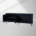 Oakleigh Wood Buffet Sideboard High-Gloss Lacquer Media TV Cabinet Entryways Storage Cabinet