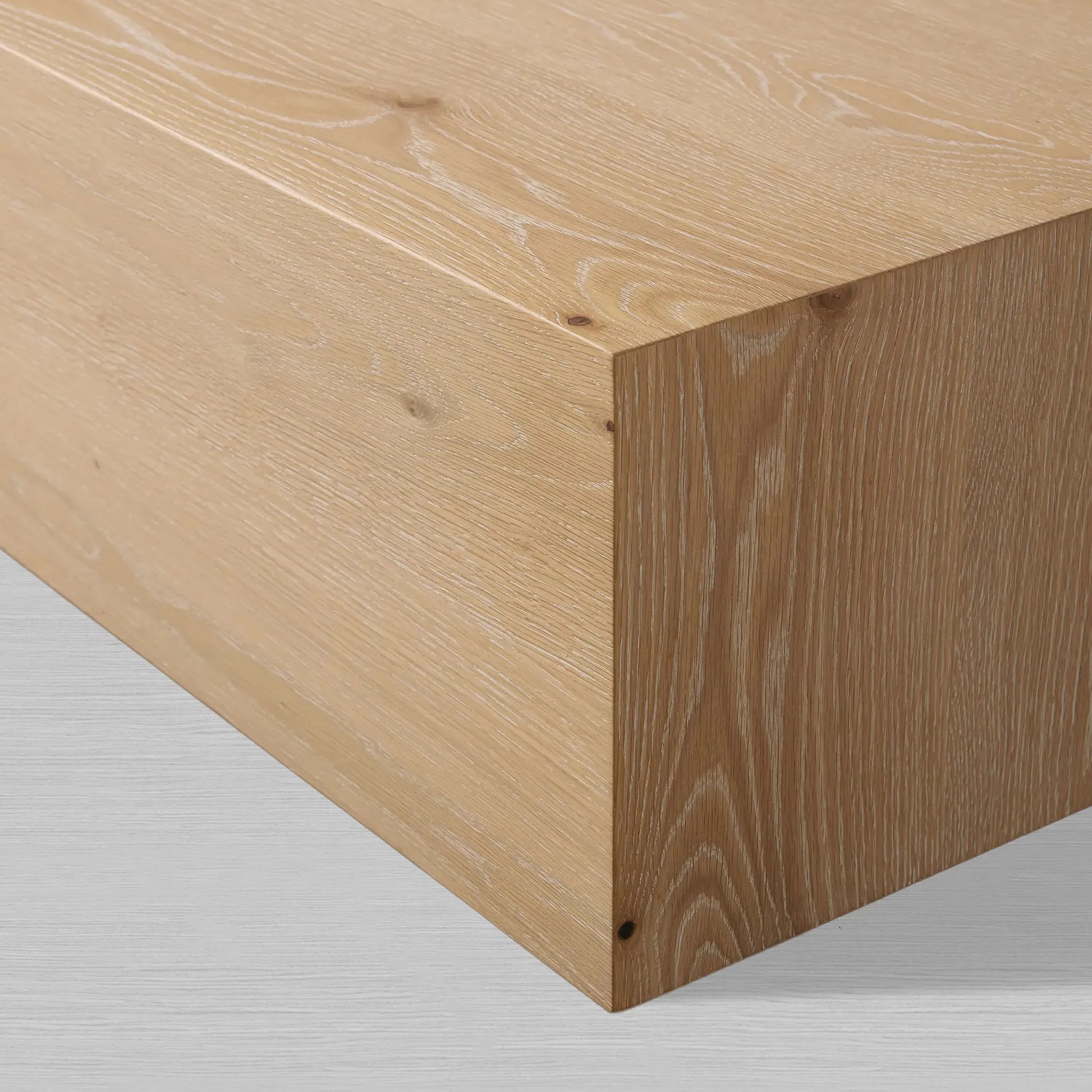 Sullivan Rectangle Coffee Table with Solid Oak Wood Center Tea Table Cocktail Table Rural Style
