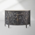 Sofia Bell'Arte Wood Demilune Buffet Sideboard Distressed Entryways Cabinet