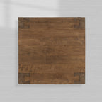 Ubud Square Wood Coffee Table with Teak Reclaimed Wood Living Room Center Tea Table Vintage Style Cocktail Table