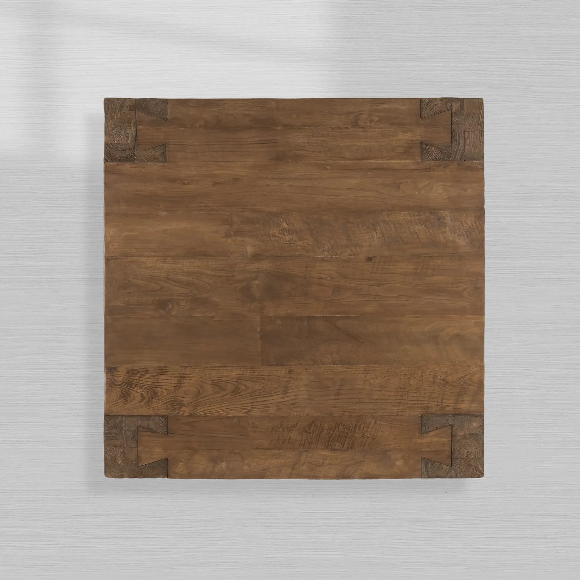 Ubud Square Wood Coffee Table with Teak Reclaimed Wood Living Room Center Tea Table Vintage Style Cocktail Table