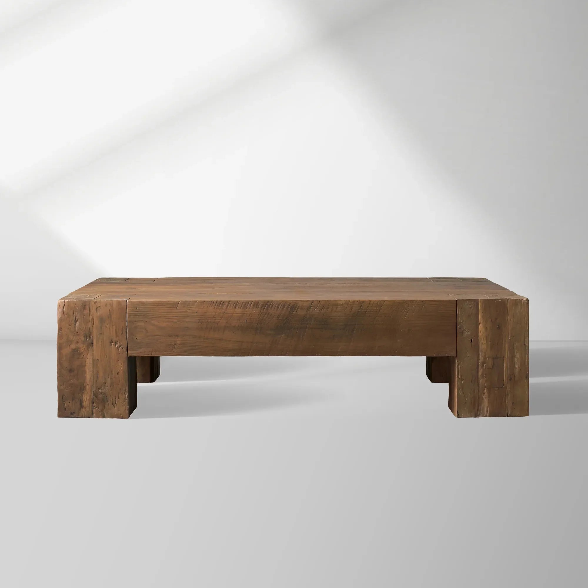 Ubud Square Wood Coffee Table with Teak Reclaimed Wood Living Room Center Tea Table Vintage Style Cocktail Table