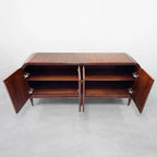 Frances Sideboard with Vintage Mahogany Buffet Storage Wood Entryways Cabinet