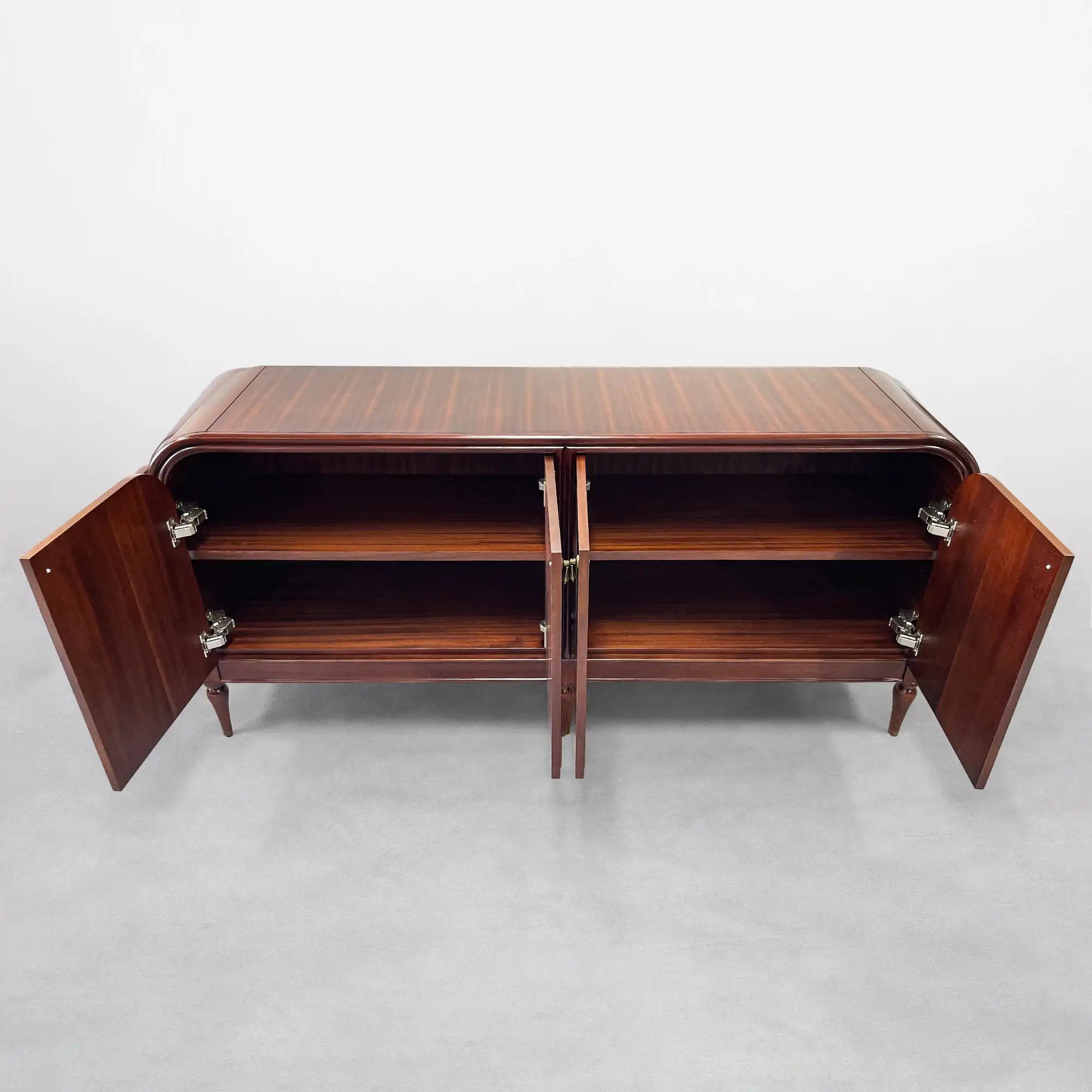 Frances Sideboard with Vintage Mahogany Buffet Storage Wood Entryways Cabinet