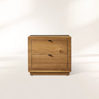 Acacius Closed Wood Bedside Nightstand Yukas Wood Nightside Table 2 Drawers Cabinet
